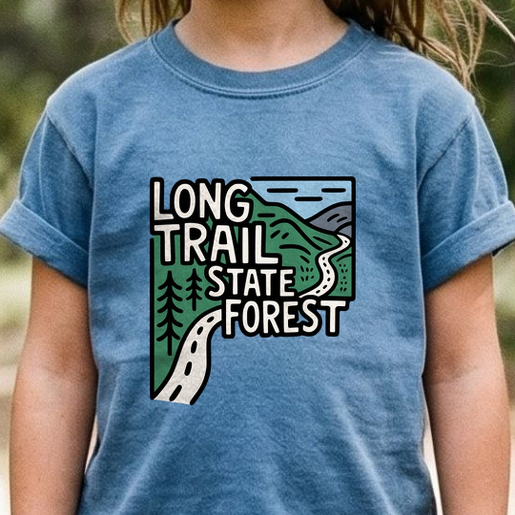 Long Trail State Forest Kids Cotton T-Shirt