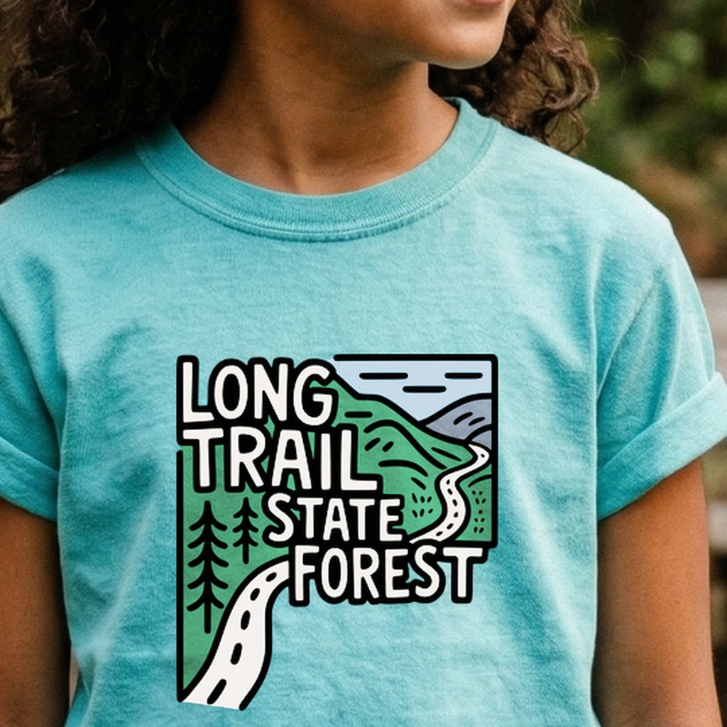 Long Trail State Forest Kids Cotton T-Shirt