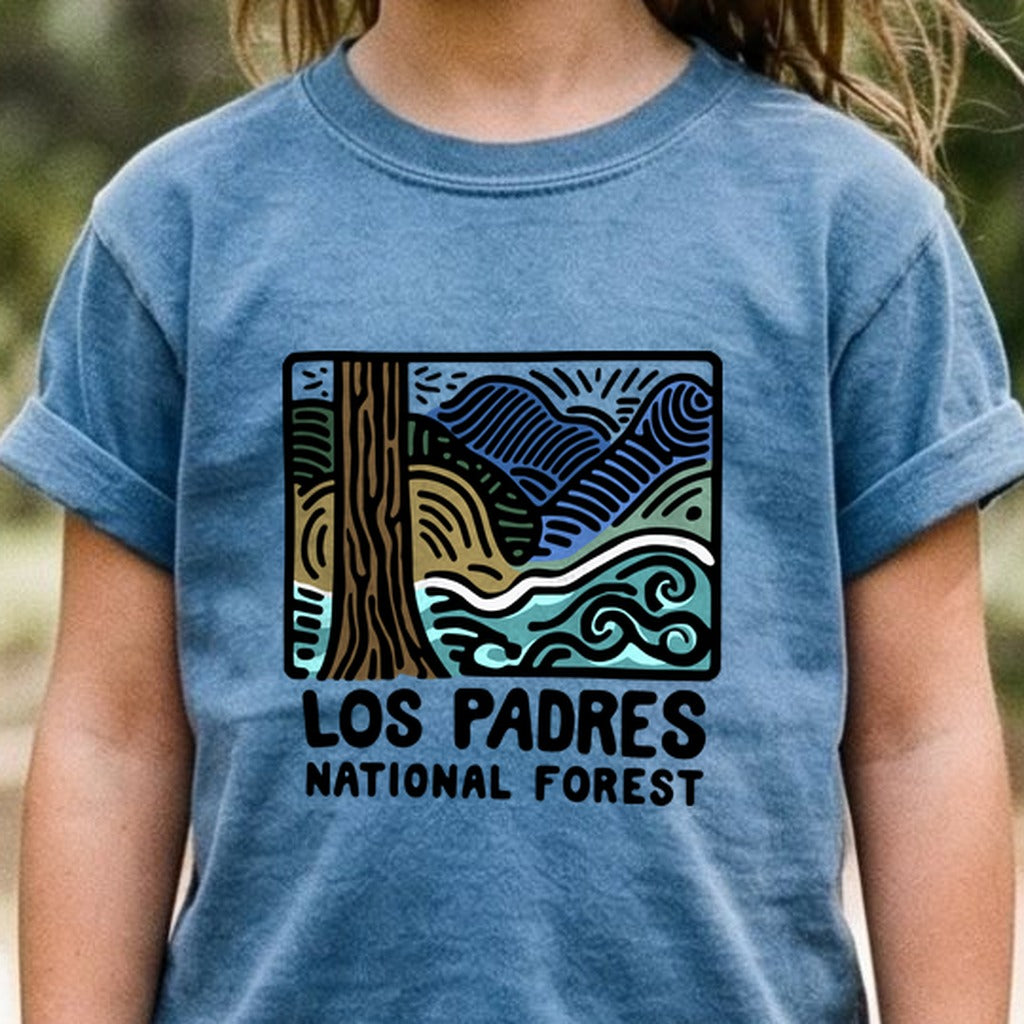 Los Padres National Forest Kids Cotton T-Shirt