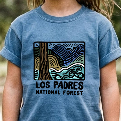 Los Padres National Forest Kids Cotton T-Shirt