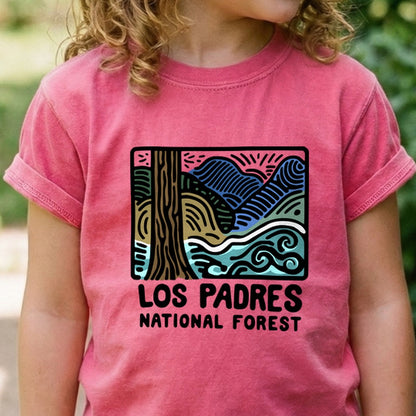 Los Padres National Forest Kids Cotton T-Shirt
