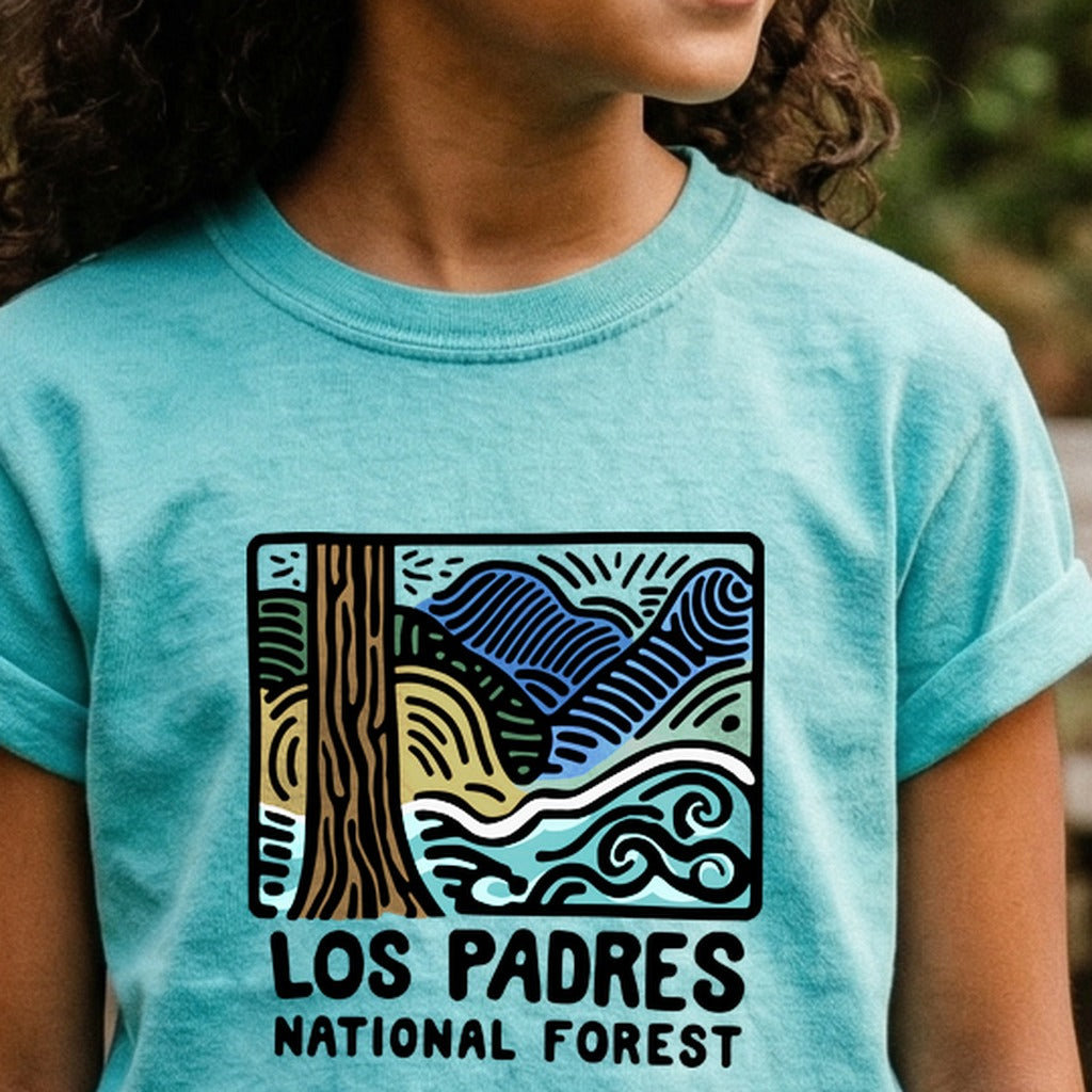 Los Padres National Forest Kids Cotton T-Shirt