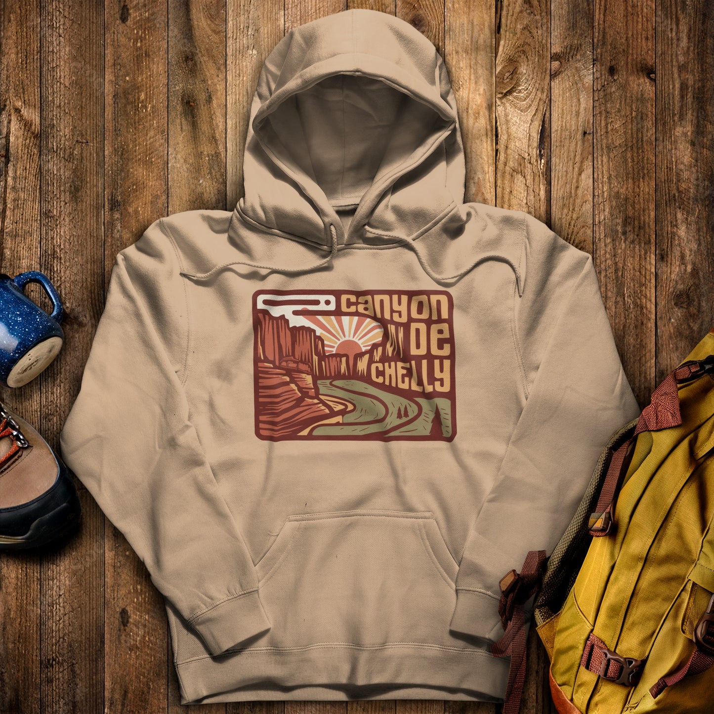 Canyon de Chelly National Monument Hoodie Sand Adventure and Outdoors Themed Hoodie