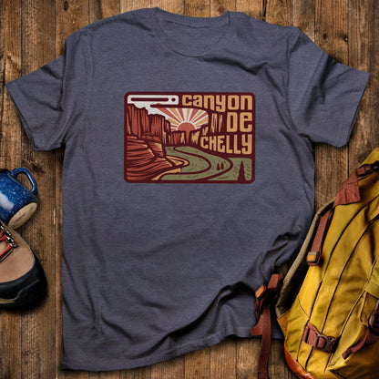 Canyon de Chelly National Monument T-Shirt Heather Navy Adventure and Outdoors Themed T-Shirt