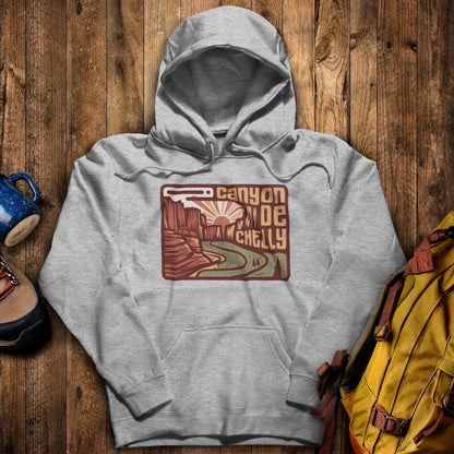 Canyon de Chelly National Monument Hoodie Sport Grey Adventure and Outdoors Themed Hoodie
