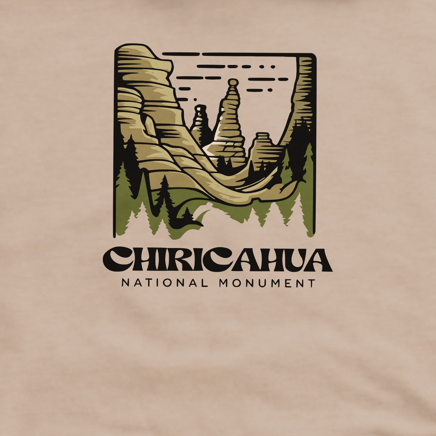 Chiricahua National Monument Crewneck Sweatshirt Adventure and Outdoors Themed Sweatshirt