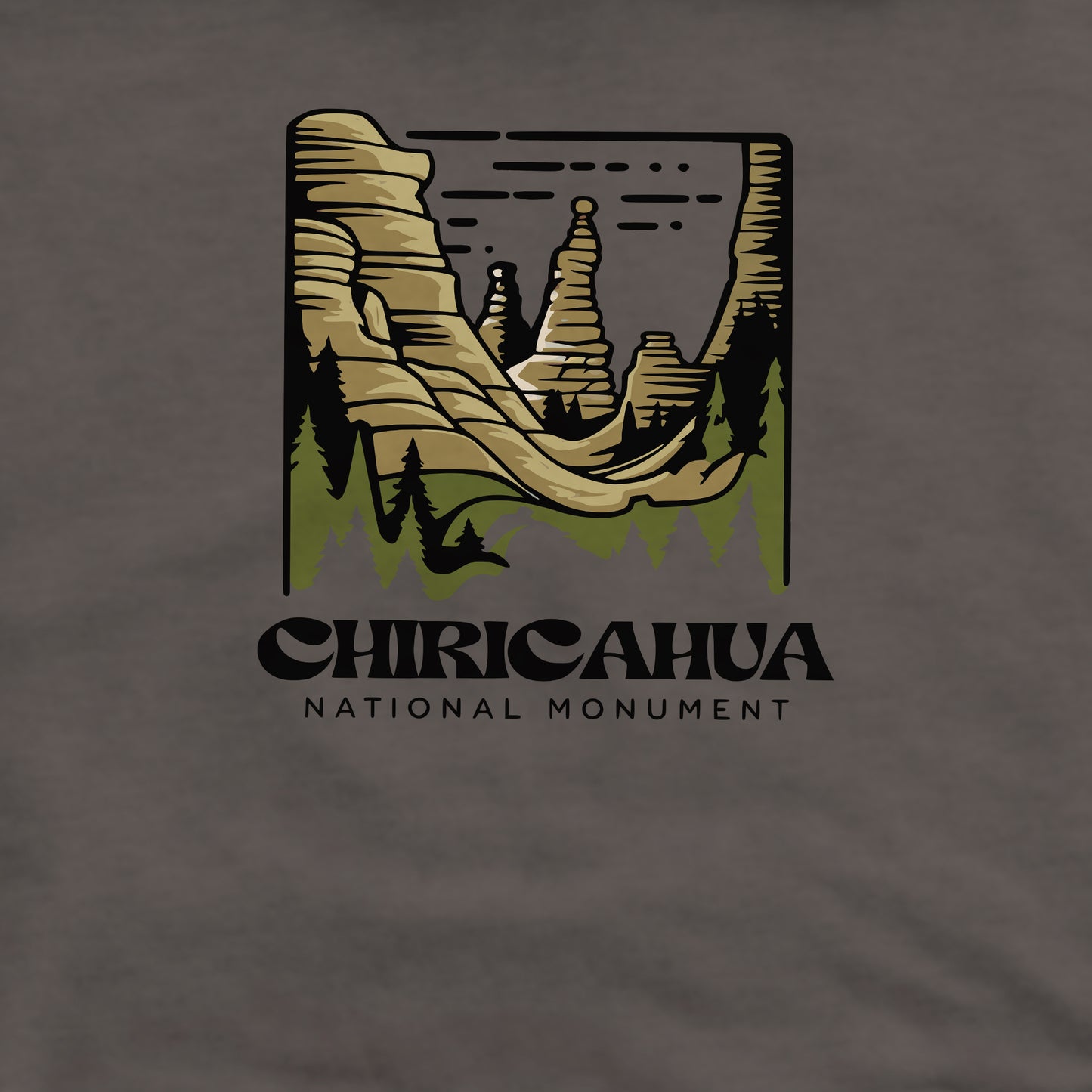 Chiricahua National Monument Crewneck Sweatshirt Adventure and Outdoors Themed Sweatshirt