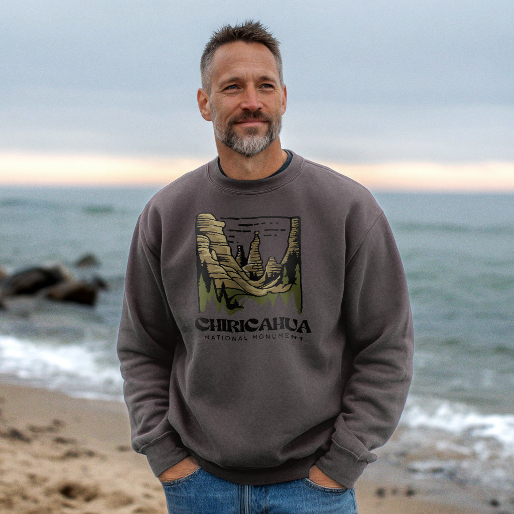 Chiricahua National Monument Crewneck Sweatshirt Adventure and Outdoors Themed Sweatshirt