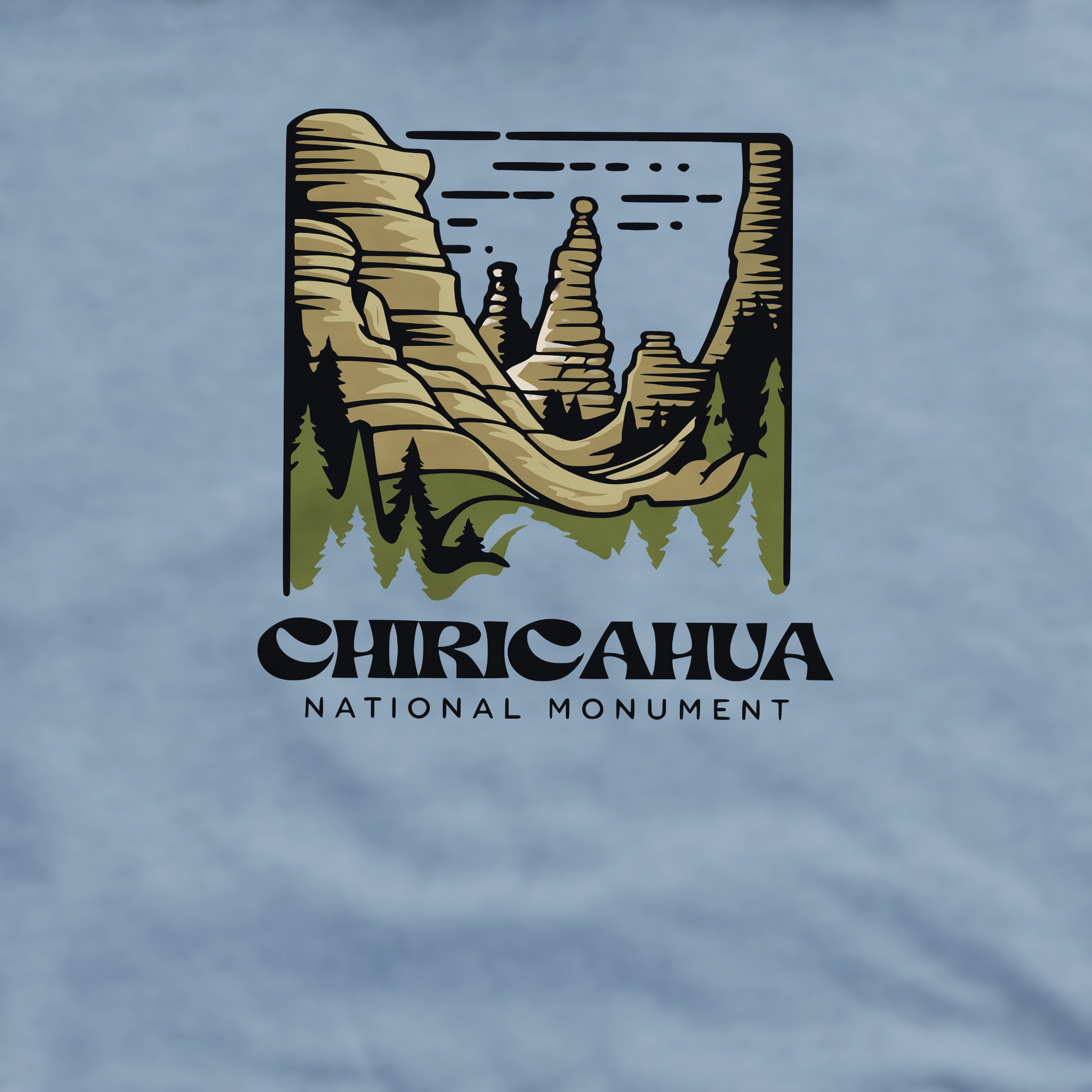 Chiricahua National Monument Crewneck Sweatshirt Adventure and Outdoors Themed Sweatshirt