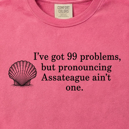 99 Problems Assateague Ain't One Cotton T-Shirt