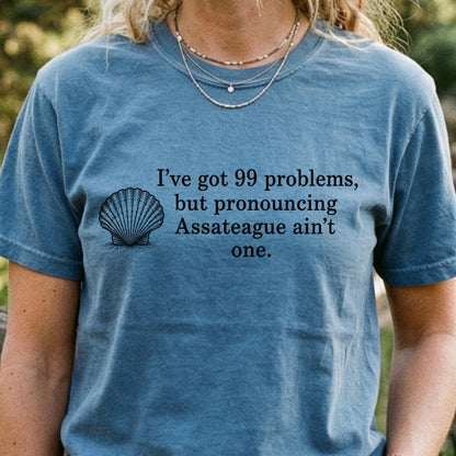 99 Problems Assateague Ain't One Cotton T-Shirt