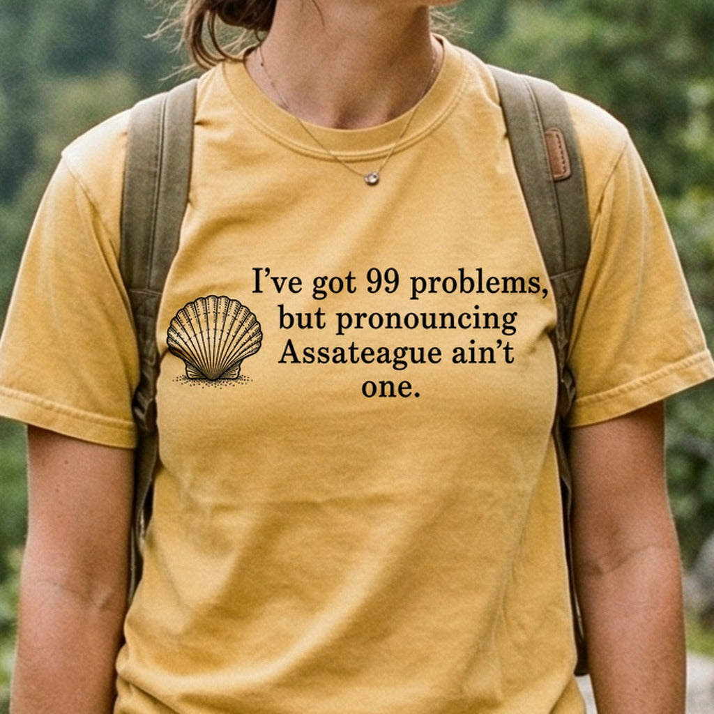 99 Problems Assateague Ain't One Cotton T-Shirt