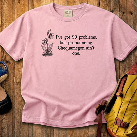 99 Problems Chequamegon Ain't One Cotton T-Shirt