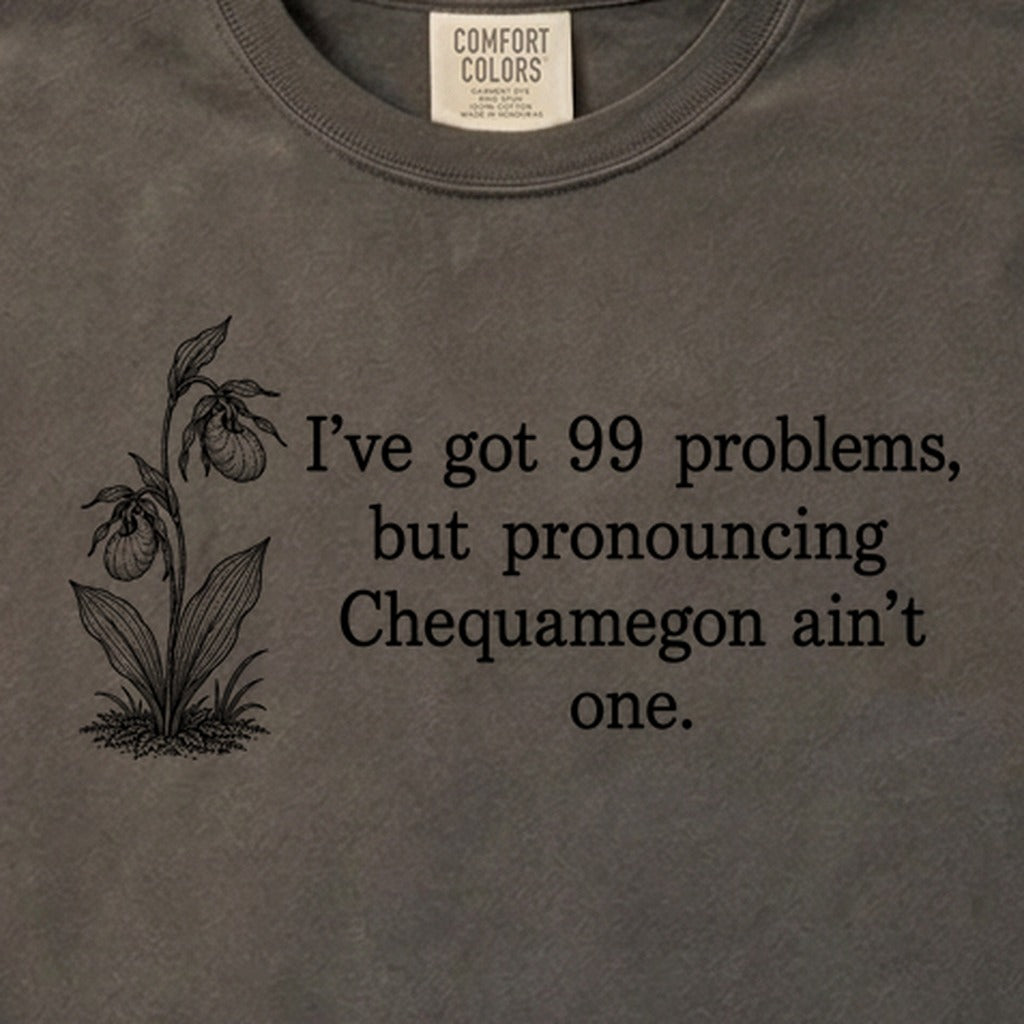 99 Problems Chequamegon Ain't One Cotton T-Shirt