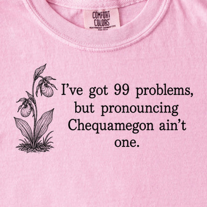 99 Problems Chequamegon Ain't One Kids Cotton T-Shirt
