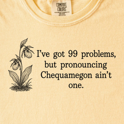 99 Problems Chequamegon Ain't One Kids Cotton T-Shirt