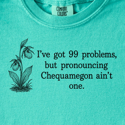 99 Problems Chequamegon Ain't One Kids Cotton T-Shirt
