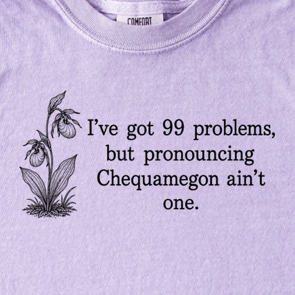 99 Problems Chequamegon Ain't One Kids Cotton T-Shirt