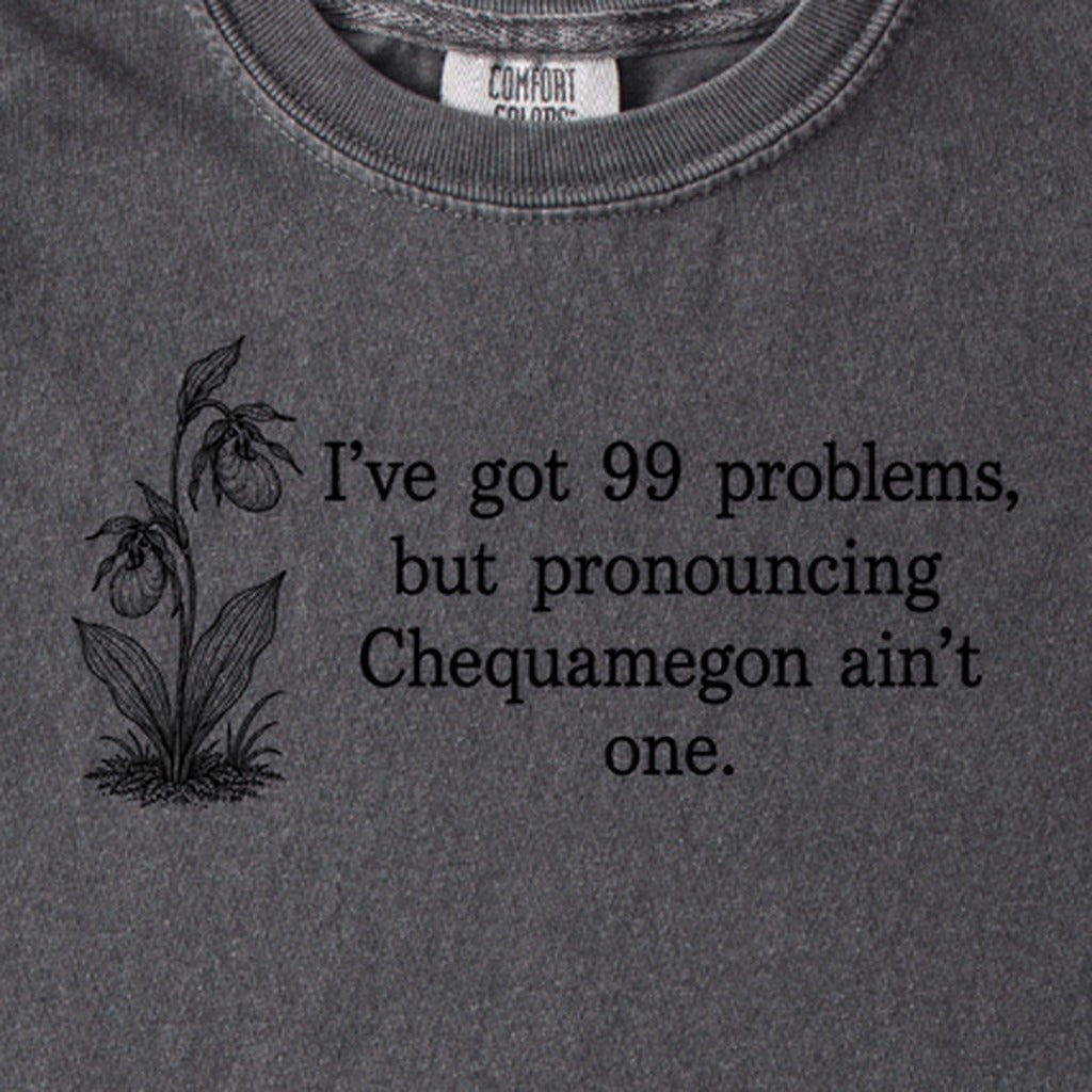 99 Problems Chequamegon Ain't One Kids Cotton T-Shirt