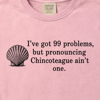 99 Problems Chincoteague Ain't One Cotton T-Shirt