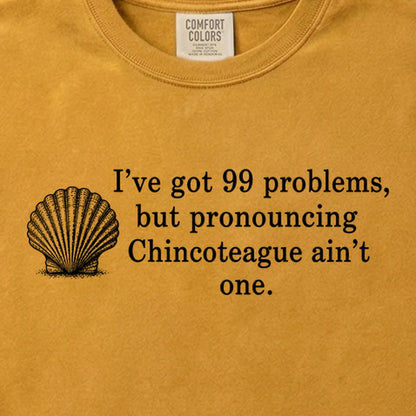 99 Problems Chincoteague Ain't One Cotton T-Shirt