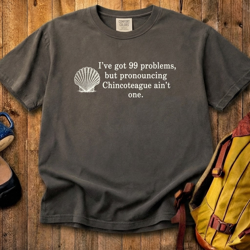 99 Problems Chincoteague Ain't One Cotton T-Shirt