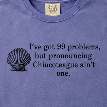 99 Problems Chincoteague Ain't One Cotton T-Shirt