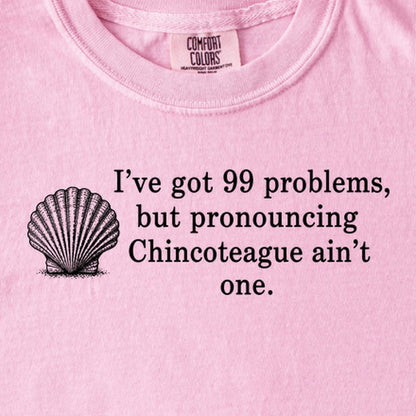 99 Problems Chincoteague Ain't One Kids Cotton T-Shirt