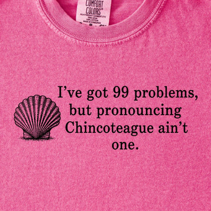 99 Problems Chincoteague Ain't One Kids Cotton T-Shirt