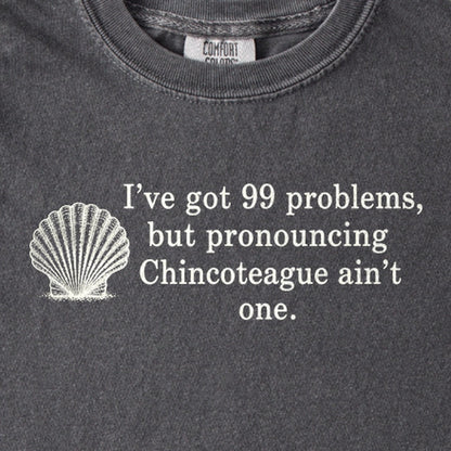 99 Problems Chincoteague Ain't One Kids Cotton T-Shirt