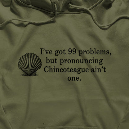 99 Problems Chincoteague Ain't One Hoodie