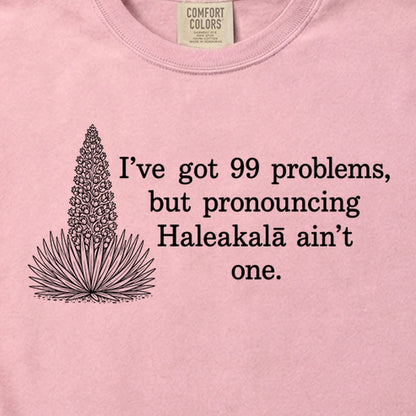 99 Problems Haleakala Ain't One Cotton T-Shirt