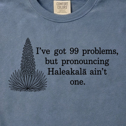 99 Problems Haleakala Ain't One Cotton T-Shirt