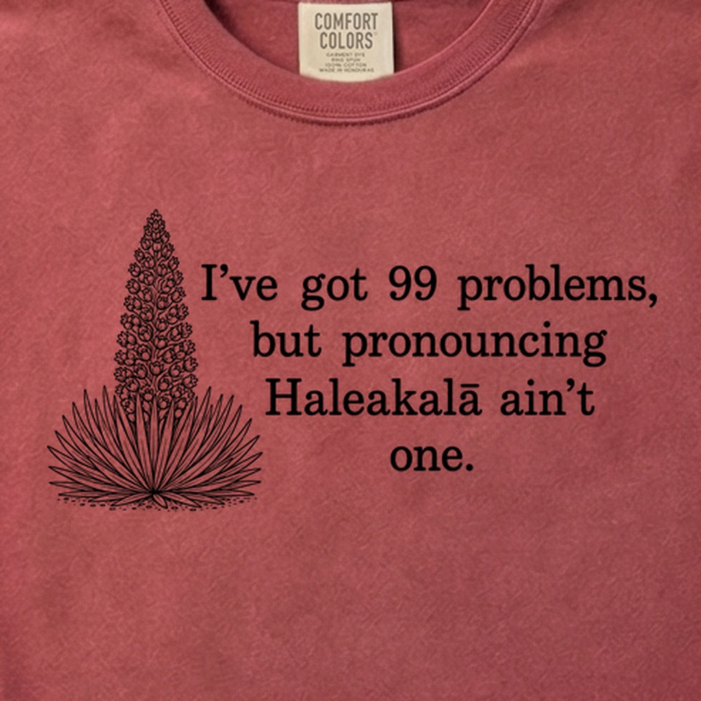99 Problems Haleakala Ain't One Cotton T-Shirt