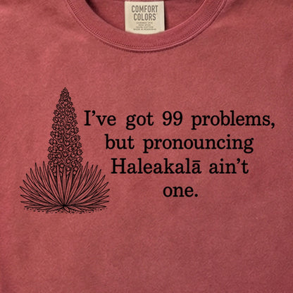 99 Problems Haleakala Ain't One Cotton T-Shirt