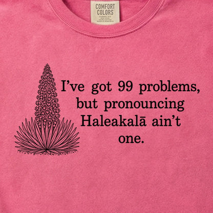 99 Problems Haleakala Ain't One Cotton T-Shirt