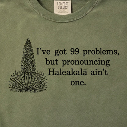99 Problems Haleakala Ain't One Cotton T-Shirt