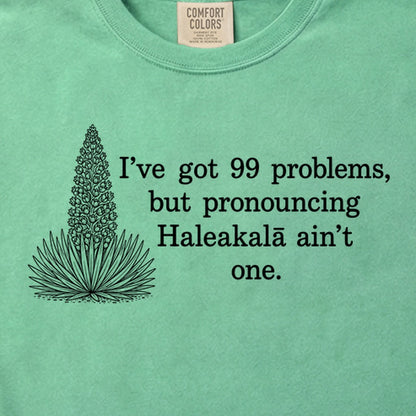 99 Problems Haleakala Ain't One Cotton T-Shirt