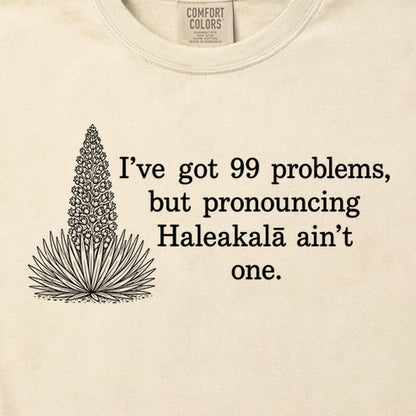 99 Problems Haleakala Ain't One Cotton T-Shirt