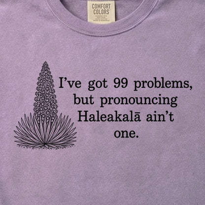 99 Problems Haleakala Ain't One Cotton T-Shirt