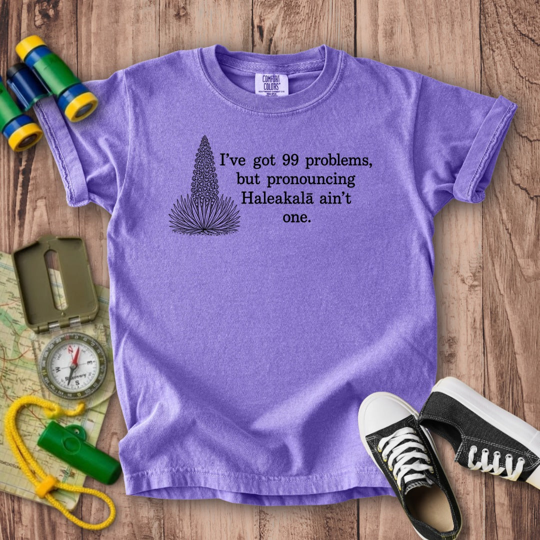 99 Problems Haleakala Ain't One Kids Cotton T-Shirt