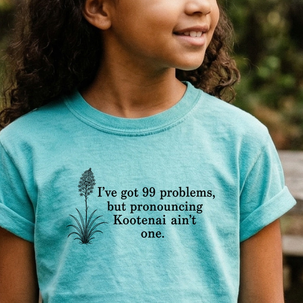 99 Problems Kootenai Ain't One Kids Cotton T-Shirt