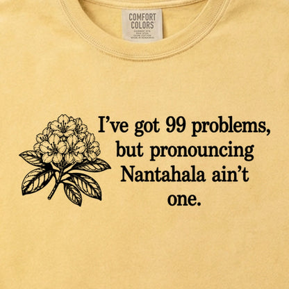 99 Problems Nantahala Ain't One Cotton T-Shirt