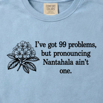 99 Problems Nantahala Ain't One Cotton T-Shirt