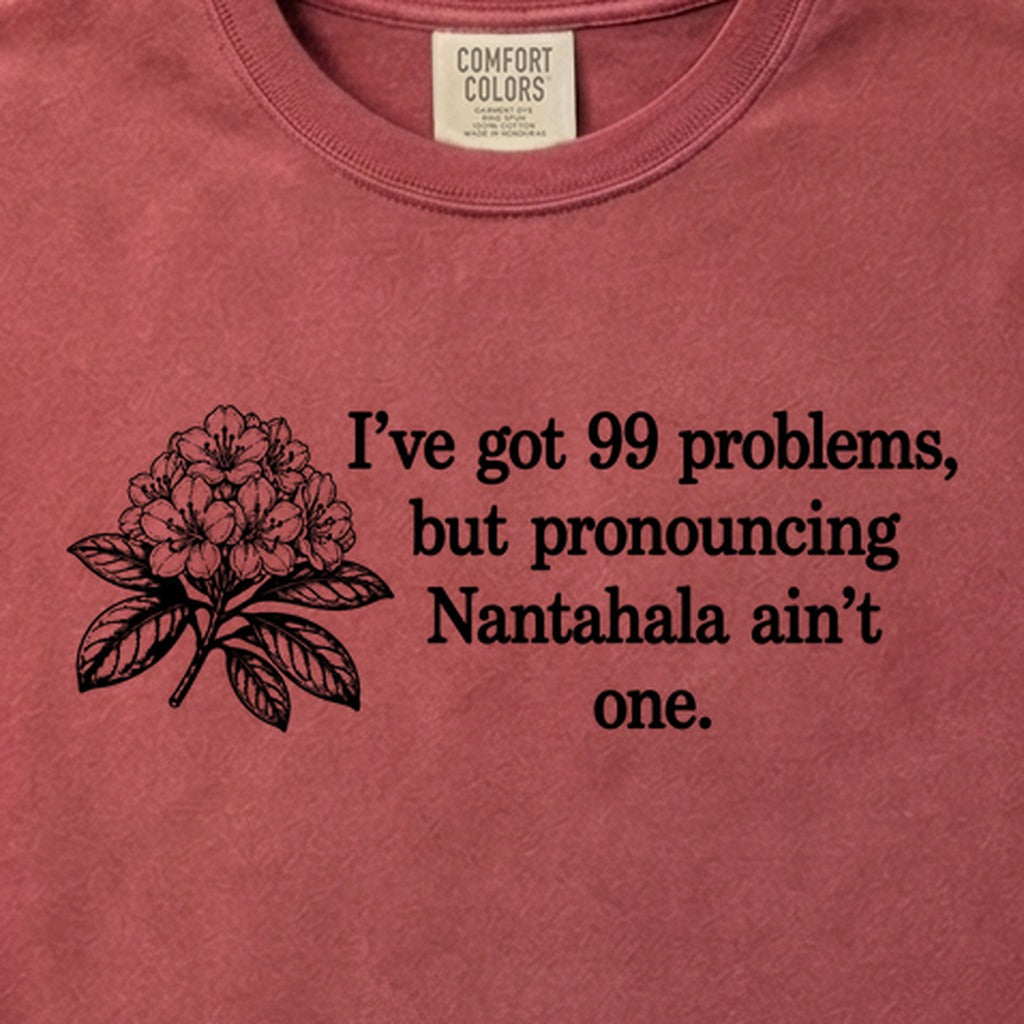 99 Problems Nantahala Ain't One Cotton T-Shirt
