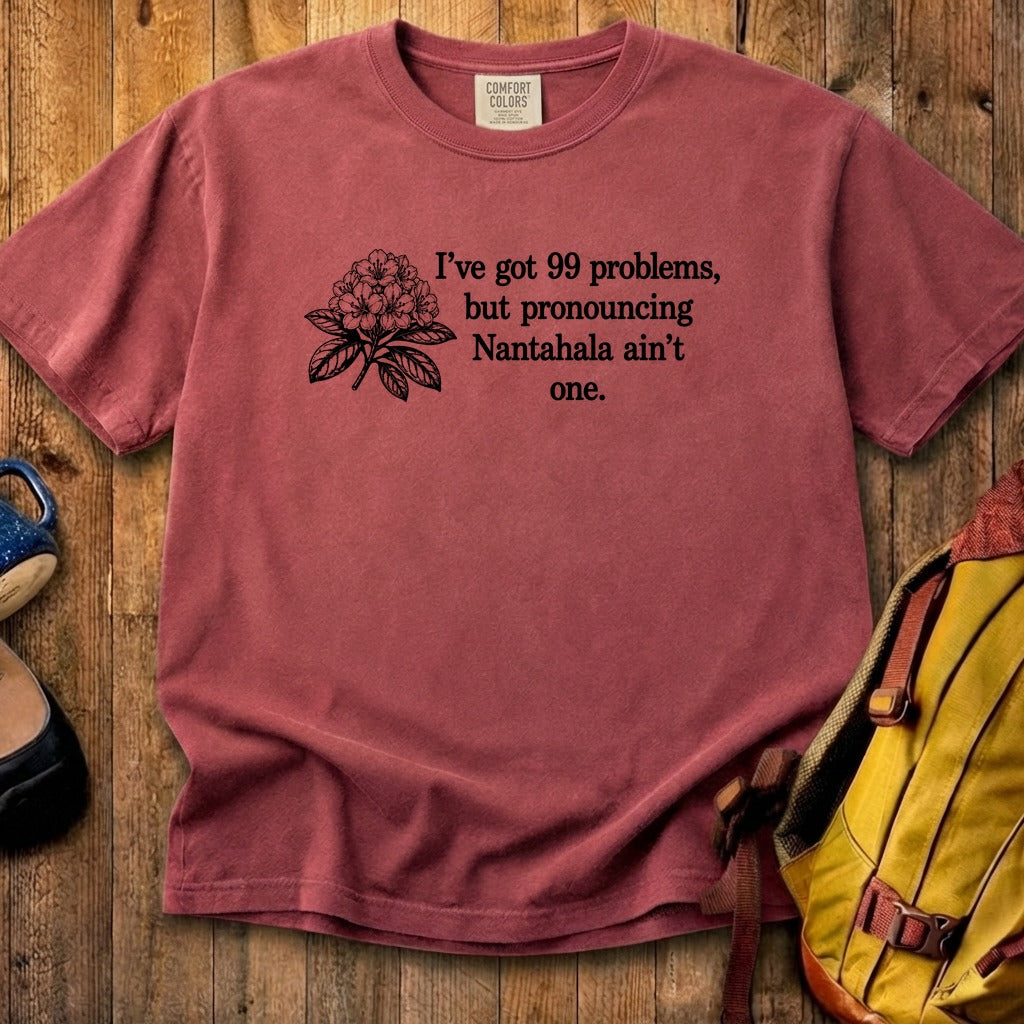 99 Problems Nantahala Ain't One Cotton T-Shirt