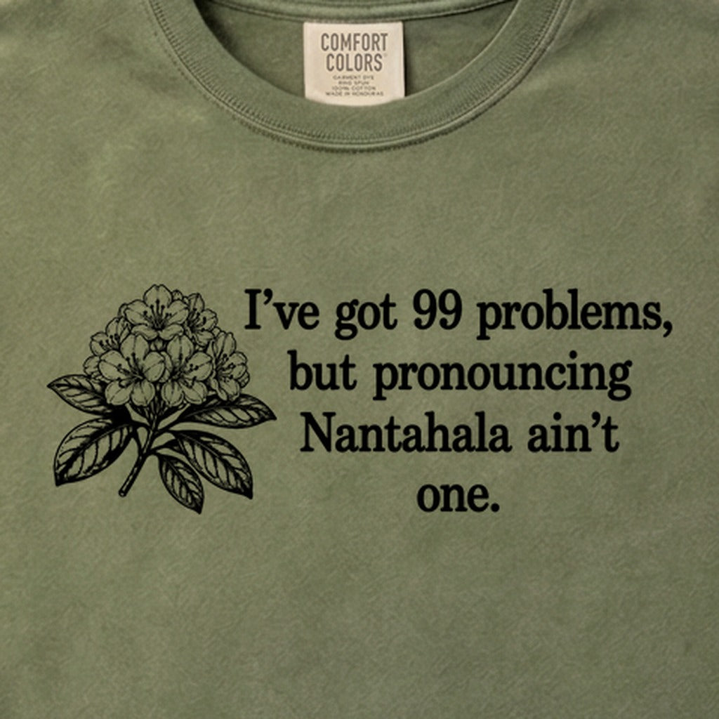 99 Problems Nantahala Ain't One Cotton T-Shirt