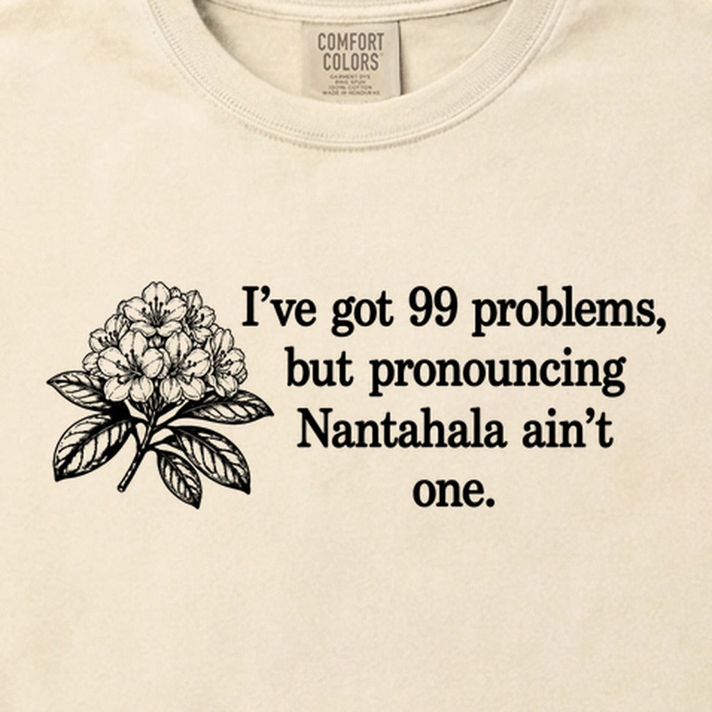 99 Problems Nantahala Ain't One Cotton T-Shirt