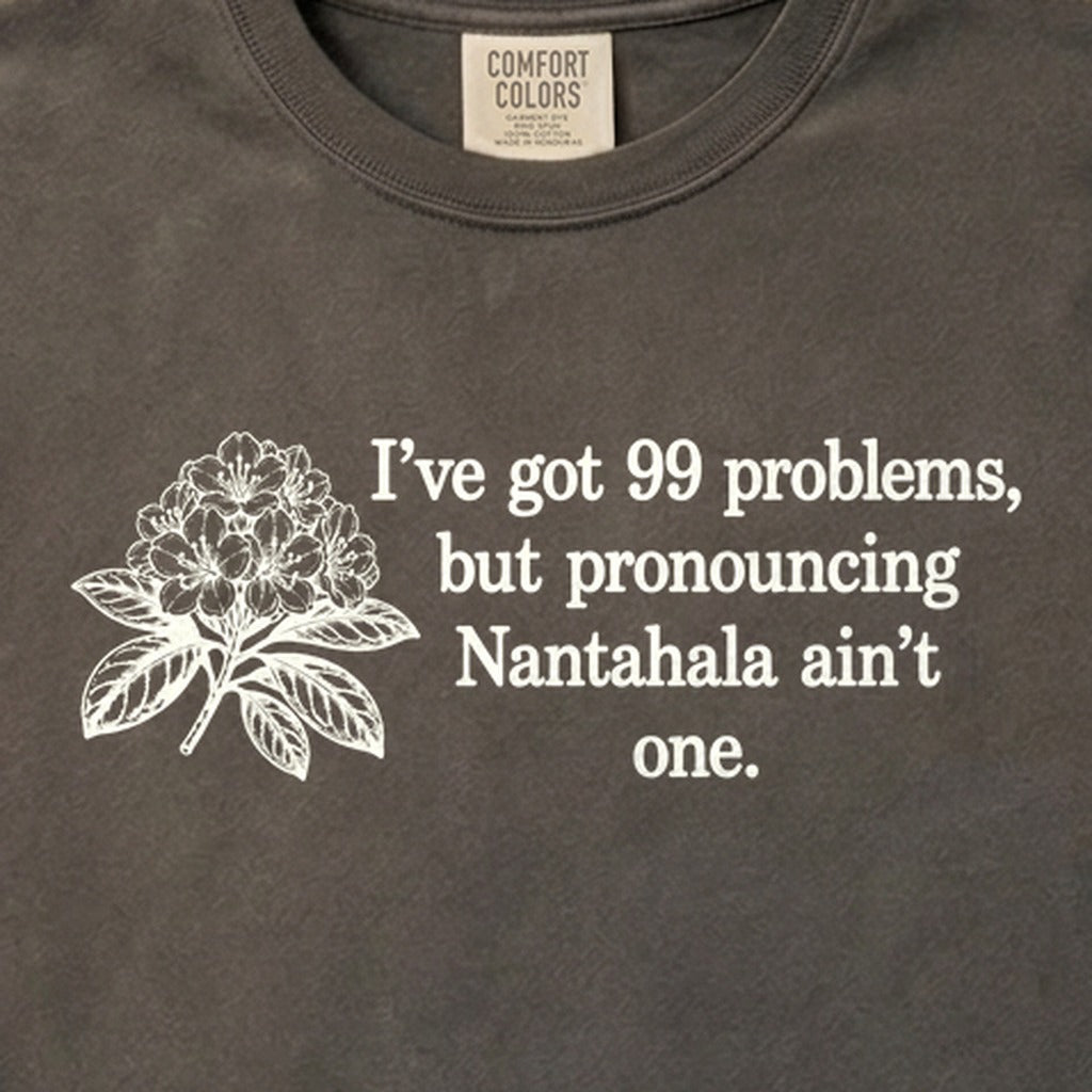 99 Problems Nantahala Ain't One Cotton T-Shirt