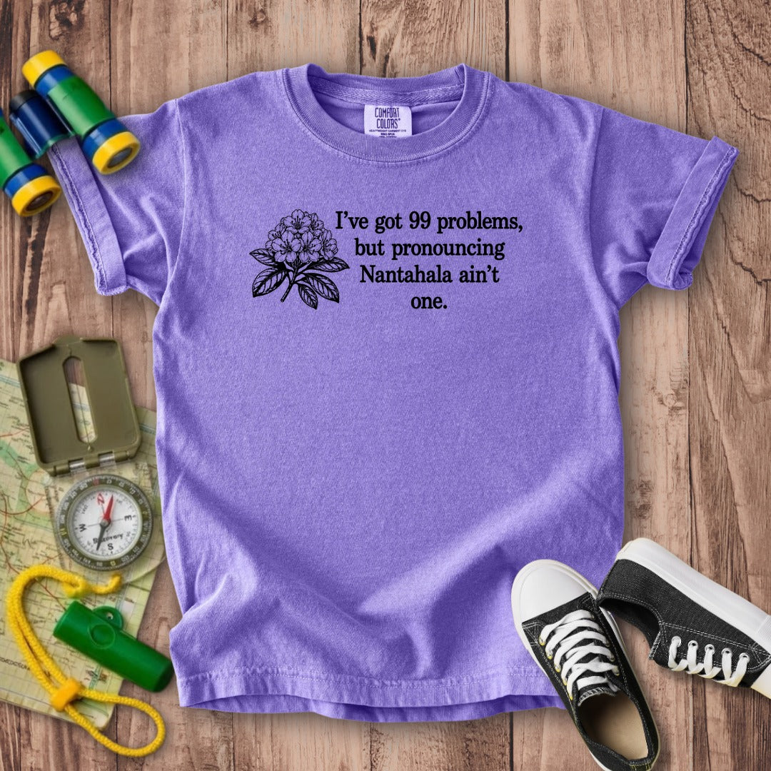 99 Problems Nantahala Ain't One Kids Cotton T-Shirt